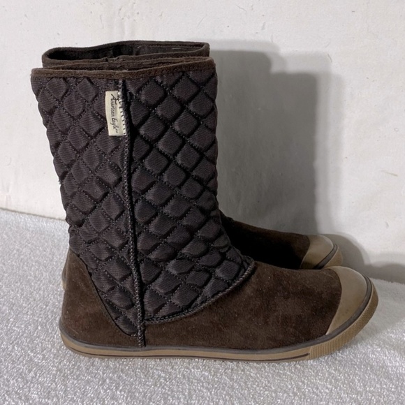 American Eagle Outfitters Brown Quilted Ankle Boots 9 - Picture 1 of 13